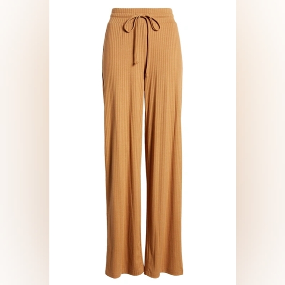 Ribbed Wide Leg Pants - Picture 2 of 7